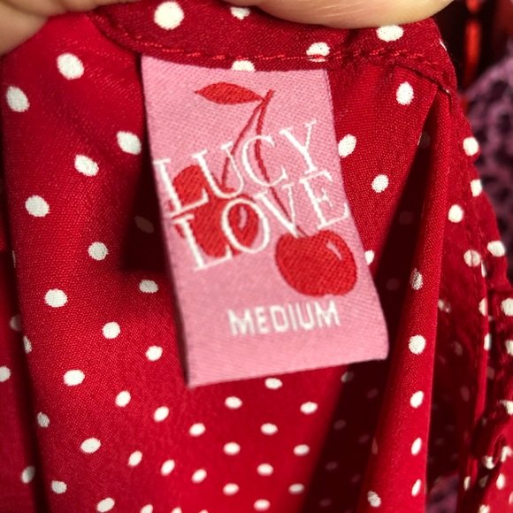 Red dress with white polka dots - Picture 5 of 5